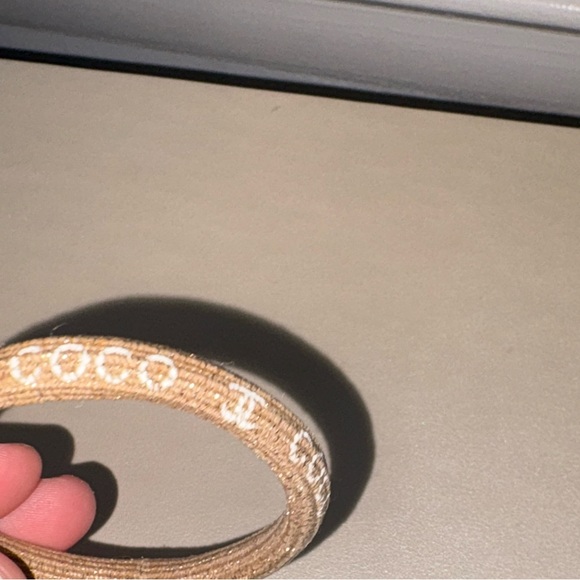 CHANEL Glitter Beige Scrunchie GWP - Picture 2 of 5